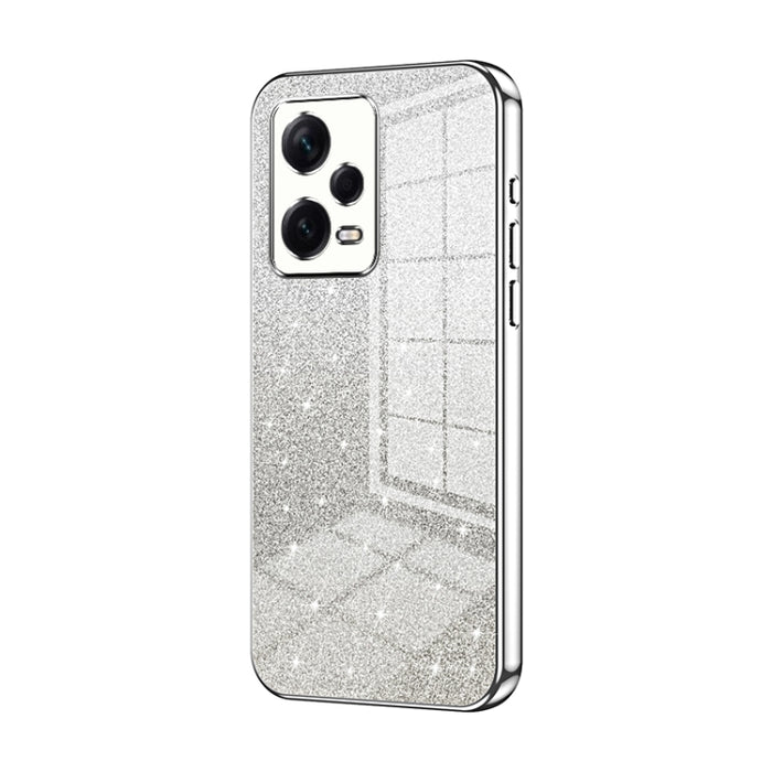 Caja de teléfono galvanizada con polvo de brillo degradado, For Xiaomi Redmi Note 11T Pro/Poco X4 GT, For Xiaomi Redmi Note 12R Pro, For Xiaomi Redmi Note 12 Turbo/Poco F5, For Xiaomi Redmi K60 / K60 Pro, For Xiaomi Redmi Note 12 Pro+                  ...
