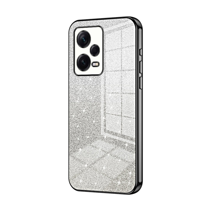 Caja de teléfono galvanizada con polvo de brillo degradado, For Xiaomi Redmi Note 11T Pro/Poco X4 GT, For Xiaomi Redmi Note 12R Pro, For Xiaomi Redmi Note 12 Turbo/Poco F5, For Xiaomi Redmi K60 / K60 Pro, For Xiaomi Redmi Note 12 Pro+                  ...