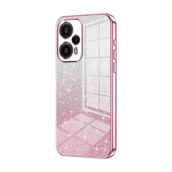 Caja de teléfono galvanizada con polvo de brillo degradado, For Xiaomi Redmi Note 11T Pro/Poco X4 GT, For Xiaomi Redmi Note 12R Pro, For Xiaomi Redmi Note 12 Turbo/Poco F5, For Xiaomi Redmi K60 / K60 Pro, For Xiaomi Redmi Note 12 Pro+                  ...