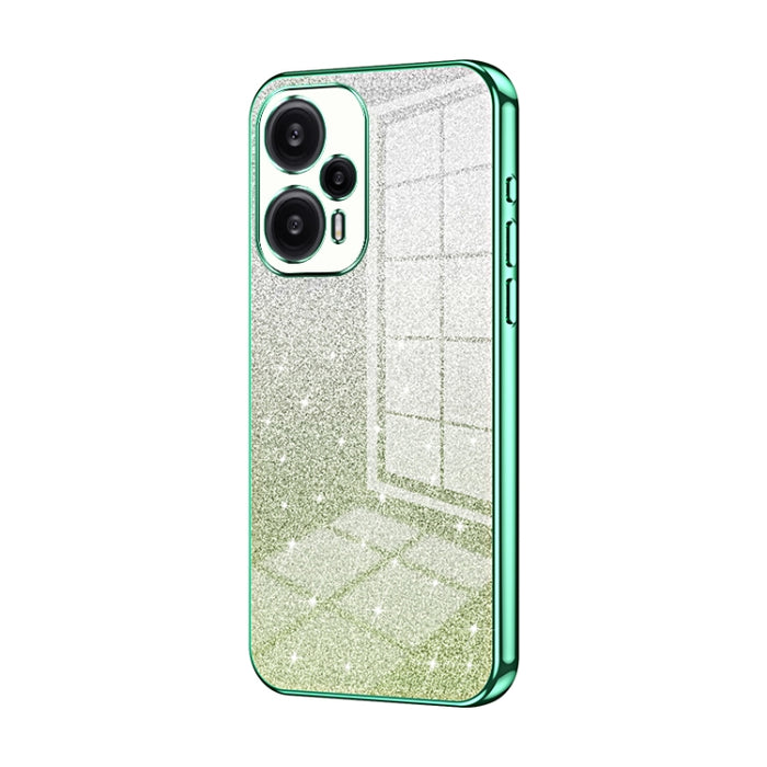Caja de teléfono galvanizada con polvo de brillo degradado, For Xiaomi Redmi Note 11T Pro/Poco X4 GT, For Xiaomi Redmi Note 12R Pro, For Xiaomi Redmi Note 12 Turbo/Poco F5, For Xiaomi Redmi K60 / K60 Pro, For Xiaomi Redmi Note 12 Pro+                  ...