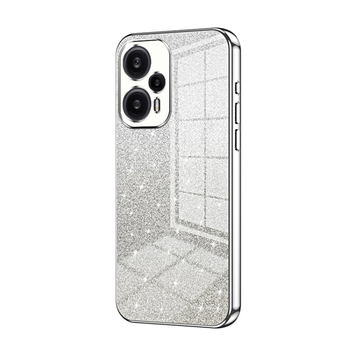 Caja de teléfono galvanizada con polvo de brillo degradado, For Xiaomi Redmi Note 11T Pro/Poco X4 GT, For Xiaomi Redmi Note 12R Pro, For Xiaomi Redmi Note 12 Turbo/Poco F5, For Xiaomi Redmi K60 / K60 Pro, For Xiaomi Redmi Note 12 Pro+                  ...