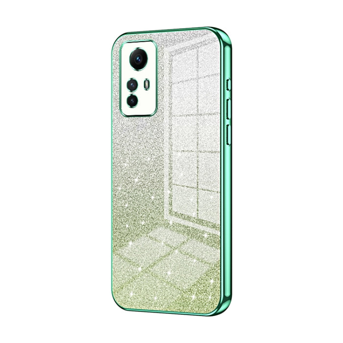 Caja de teléfono galvanizada con polvo de brillo degradado, For Xiaomi Redmi Note 11T Pro/Poco X4 GT, For Xiaomi Redmi Note 12R Pro, For Xiaomi Redmi Note 12 Turbo/Poco F5, For Xiaomi Redmi K60 / K60 Pro, For Xiaomi Redmi Note 12 Pro+                  ...