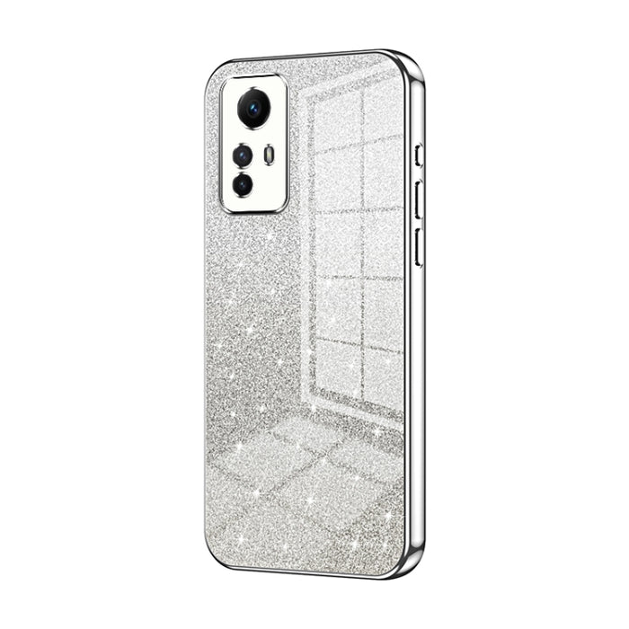 Caja de teléfono galvanizada con polvo de brillo degradado, For Xiaomi Redmi Note 11T Pro/Poco X4 GT, For Xiaomi Redmi Note 12R Pro, For Xiaomi Redmi Note 12 Turbo/Poco F5, For Xiaomi Redmi K60 / K60 Pro, For Xiaomi Redmi Note 12 Pro+                  ...