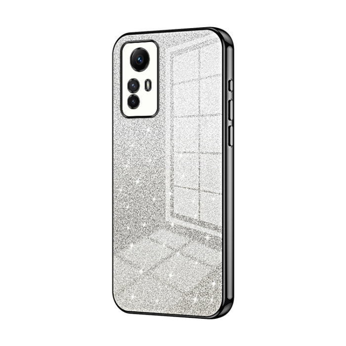 Caja de teléfono galvanizada con polvo de brillo degradado, For Xiaomi Redmi Note 11T Pro/Poco X4 GT, For Xiaomi Redmi Note 12R Pro, For Xiaomi Redmi Note 12 Turbo/Poco F5, For Xiaomi Redmi K60 / K60 Pro, For Xiaomi Redmi Note 12 Pro+                  ...