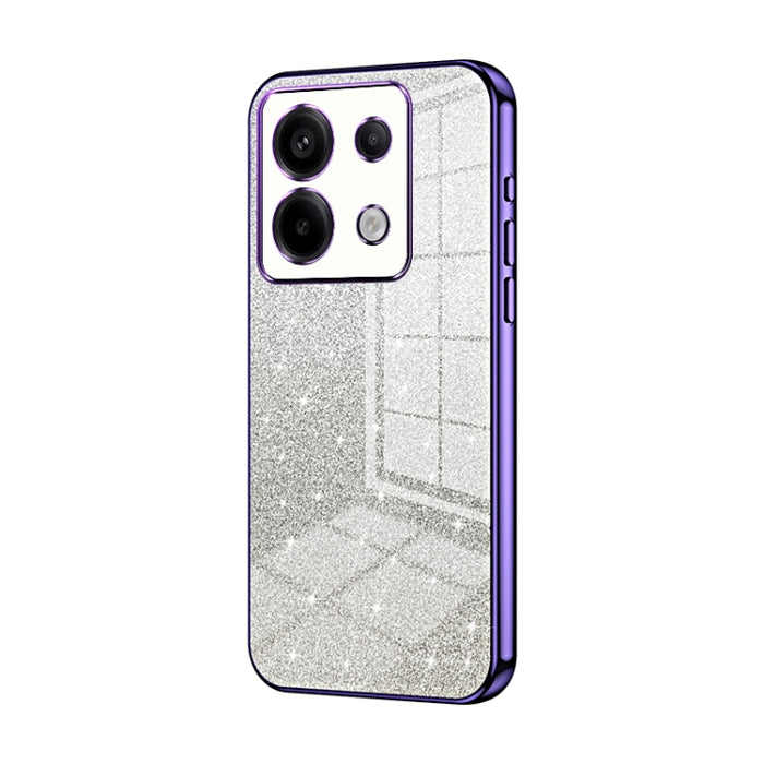 Caja de teléfono galvanizada con polvo de brillo degradado, For Redmi Note 14 5G, For Redmi Note 14 Pro+ 5G, For Redmi 14R, For Redmi Note 14 Pro 5G, For Redmi K70 Ultra, For Xiaomi Redmi Note 13 Pro 4G, For Xiaomi Redmi Note 13 4G                     ...