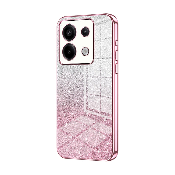 Caja de teléfono galvanizada con polvo de brillo degradado, For Redmi Note 14 5G, For Redmi Note 14 Pro+ 5G, For Redmi 14R, For Redmi Note 14 Pro 5G, For Redmi K70 Ultra, For Xiaomi Redmi Note 13 Pro 4G, For Xiaomi Redmi Note 13 4G                     ...