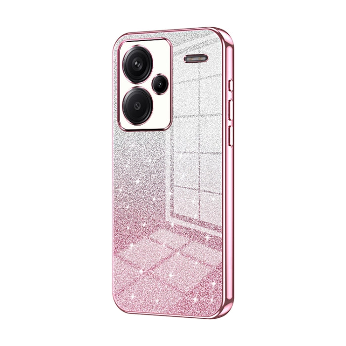 Caja de teléfono galvanizada con polvo de brillo degradado, For Redmi Note 14 5G, For Redmi Note 14 Pro+ 5G, For Redmi 14R, For Redmi Note 14 Pro 5G, For Redmi K70 Ultra, For Xiaomi Redmi Note 13 Pro 4G, For Xiaomi Redmi Note 13 4G                     ...