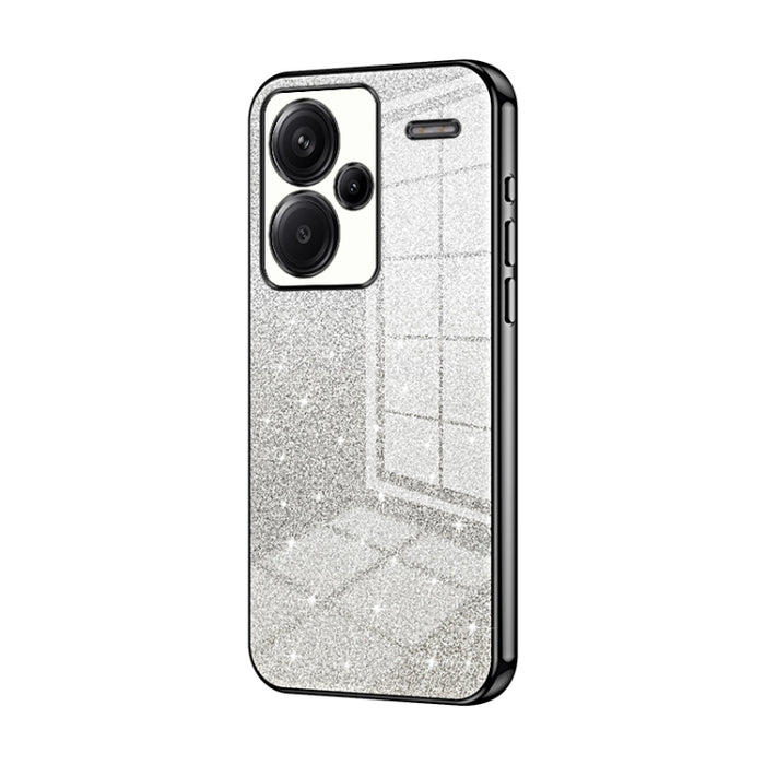 Caja de teléfono galvanizada con polvo de brillo degradado, For Redmi Note 14 5G, For Redmi Note 14 Pro+ 5G, For Redmi 14R, For Redmi Note 14 Pro 5G, For Redmi K70 Ultra, For Xiaomi Redmi Note 13 Pro 4G, For Xiaomi Redmi Note 13 4G                     ...