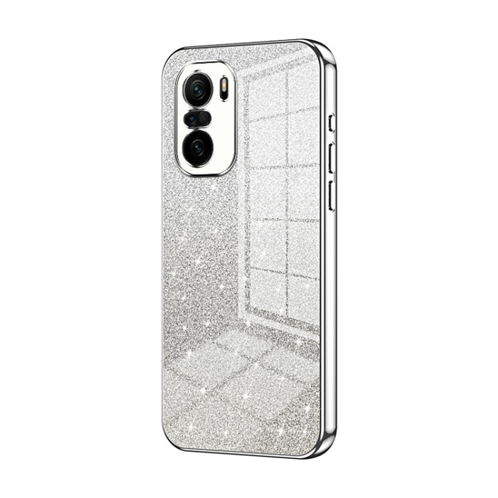 Caja de teléfono galvanizada con polvo de brillo degradado, For Xiaomi Redmi Note 10/Note 10S, For Xiaomi Redmi Note 11 Global / Note 11S, For Xiaomi Redmi K40S / Poco F4, For Xiaomi Redmi Note 11T 5G/Note 11S 5G, For Xiaomi Redmi K50 / K50 Pro        ...