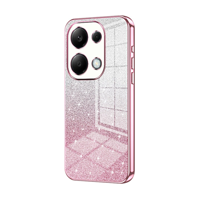 Caja de teléfono galvanizada con polvo de brillo degradado, For Redmi Note 14 5G, For Redmi Note 14 Pro+ 5G, For Redmi 14R, For Redmi Note 14 Pro 5G, For Redmi K70 Ultra, For Xiaomi Redmi Note 13 Pro 4G, For Xiaomi Redmi Note 13 4G                     ...