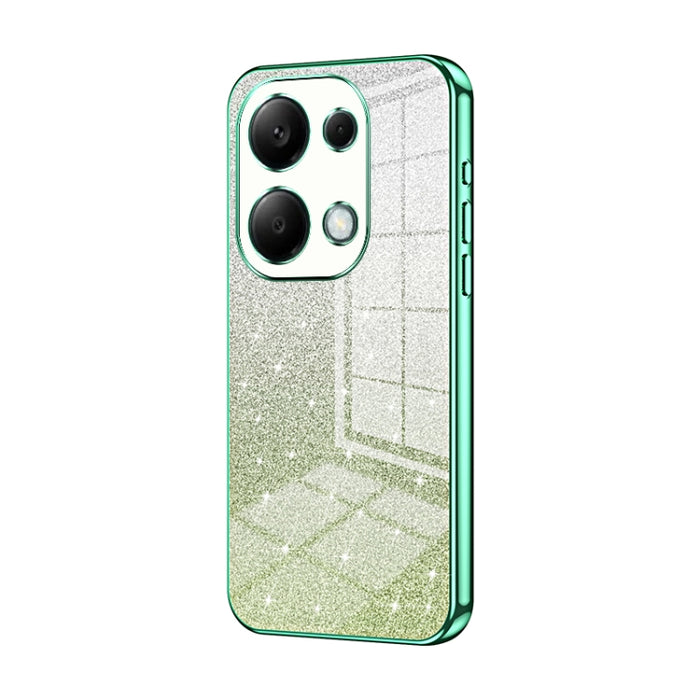 Caja de teléfono galvanizada con polvo de brillo degradado, For Redmi Note 14 5G, For Redmi Note 14 Pro+ 5G, For Redmi 14R, For Redmi Note 14 Pro 5G, For Redmi K70 Ultra, For Xiaomi Redmi Note 13 Pro 4G, For Xiaomi Redmi Note 13 4G                     ...