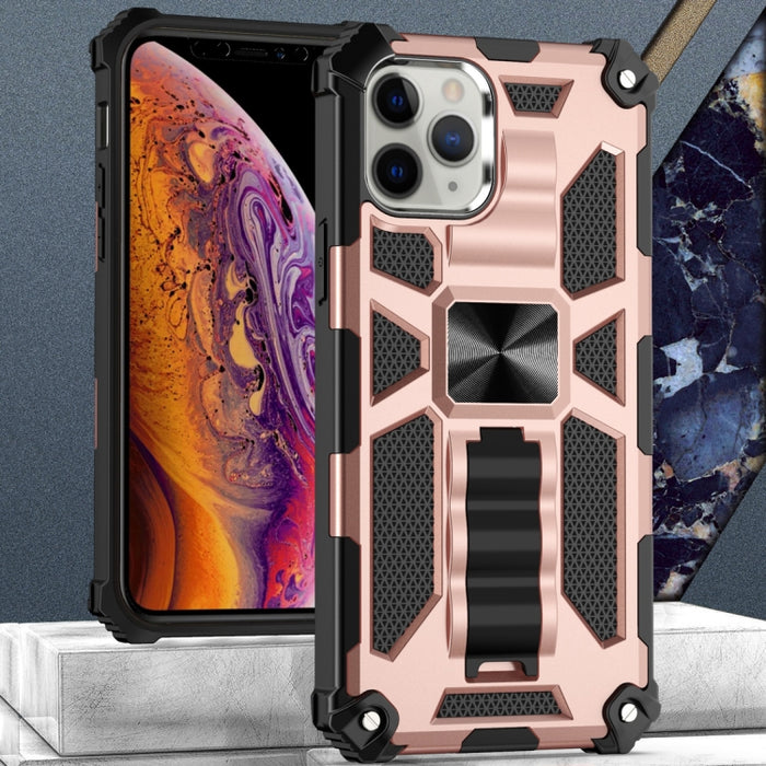 Estuche protector magnético Armor a prueba de golpes TPU + PC con soporte, For iPhone 12 / 12 Pro, For iPhone 12 Pro Max