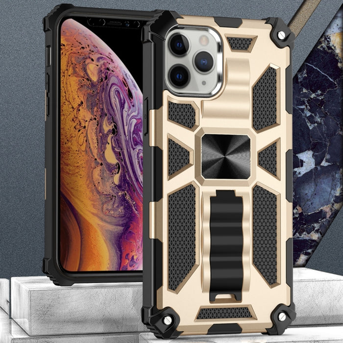Estuche protector magnético Armor a prueba de golpes TPU + PC con soporte, For iPhone 12 / 12 Pro, For iPhone 12 Pro Max