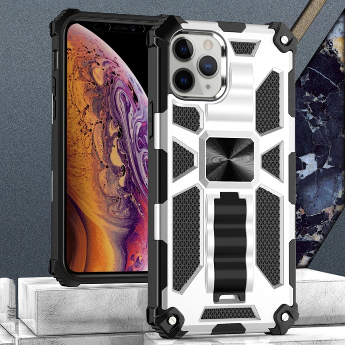 Estuche protector magnético Armor a prueba de golpes TPU + PC con soporte, For iPhone 12 / 12 Pro, For iPhone 12 Pro Max
