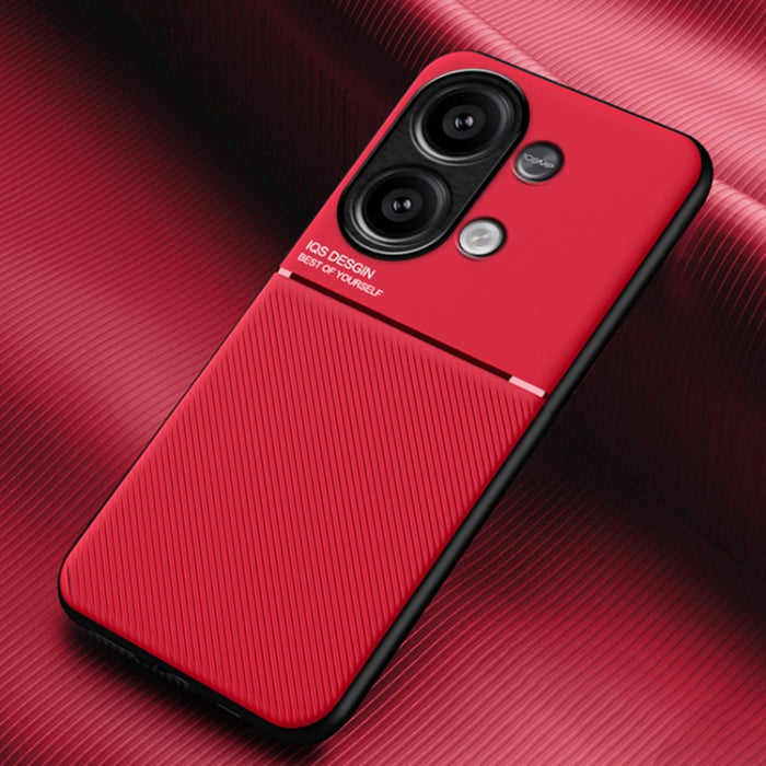 Caja clásica del teléfono de PC + TPU a prueba de golpes magnética del grano de la tira de la inclinación, For Xiaomi Redmi Turbo 3, For Xiaomi Redmi Note 13 Pro 4G, For Xiaomi Redmi Note 13 4G, For Xiaomi Redmi K70E, For Xiaomi 14 Ultra               ...