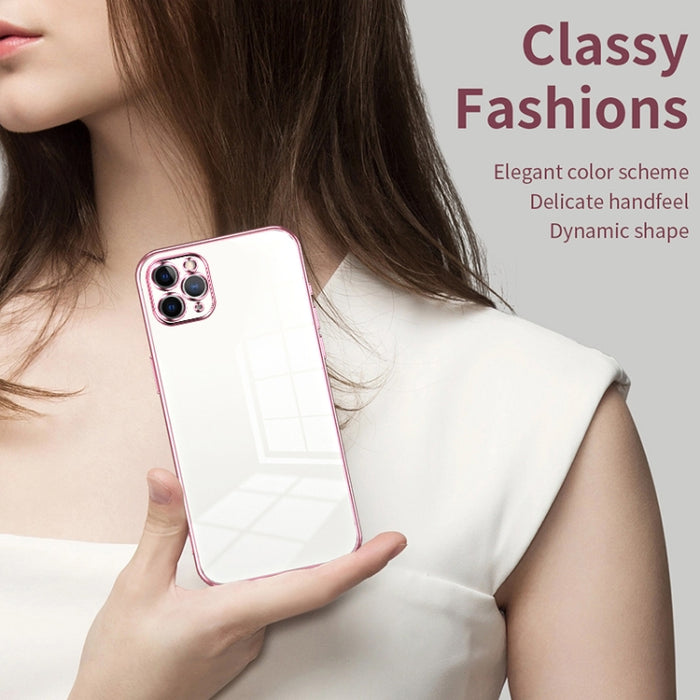 Caja de teléfono con orificio fino y revestimiento transparente, For iPhone 11 Pro Max, For iPhone 11, For iPhone 11 Pro, For iPhone X / XS, For iPhone XR, For iPhone XS Max, For iPhone 8 Plus / 7 Plus