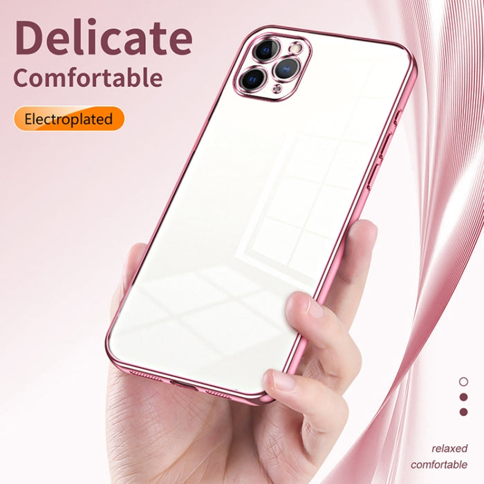 Caja de teléfono con orificio fino y revestimiento transparente, For iPhone 11 Pro Max, For iPhone 11, For iPhone 11 Pro, For iPhone X / XS, For iPhone XR, For iPhone XS Max, For iPhone 8 Plus / 7 Plus