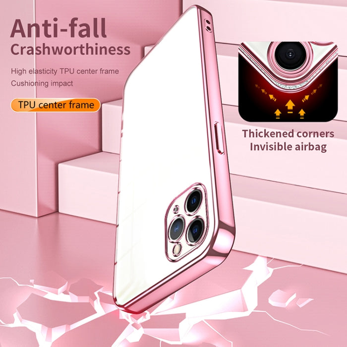 Caja de teléfono con orificio fino y revestimiento transparente, For iPhone 11 Pro Max, For iPhone 11, For iPhone 11 Pro, For iPhone X / XS, For iPhone XR, For iPhone XS Max, For iPhone 8 Plus / 7 Plus