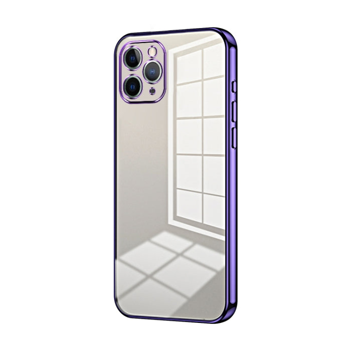 Caja de teléfono con orificio fino y revestimiento transparente, For iPhone 11 Pro Max, For iPhone 11, For iPhone 11 Pro, For iPhone X / XS, For iPhone XR, For iPhone XS Max, For iPhone 8 Plus / 7 Plus