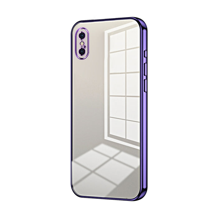 Caja de teléfono con orificio fino y revestimiento transparente, For iPhone 11 Pro Max, For iPhone 11, For iPhone 11 Pro, For iPhone X / XS, For iPhone XR, For iPhone XS Max, For iPhone 8 Plus / 7 Plus