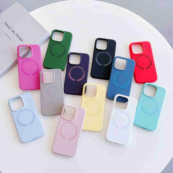 Funda para teléfono de silicona líquida magnética MagSafe, For iPhone 13 Pro Max, For iPhone 13 Pro, For iPhone 13, For iPhone 12, For iPhone 12 Pro Max, For iPhone 12 Pro, For iPhone 11