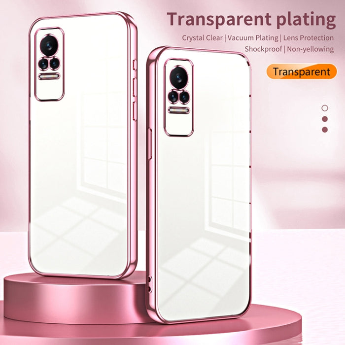 Caja de teléfono con orificio fino y revestimiento transparente, For Xiaomi Civi / Civi 1S, For Xiaomi Poco M4 Pro, For Xiaomi Poco X4 Pro 5G, For Xiaomi 12 / 12X, For Xiaomi 11T / 11T Pro, For Xiaomi Mix 4, For Xiaomi Mi 10S                           ...