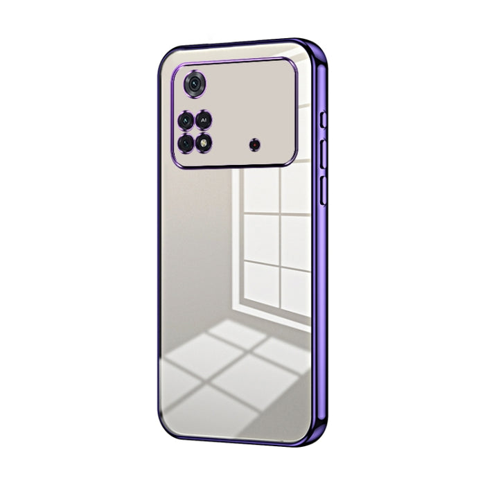 Caja de teléfono con orificio fino y revestimiento transparente, For Xiaomi Civi / Civi 1S, For Xiaomi Poco M4 Pro, For Xiaomi Poco X4 Pro 5G, For Xiaomi 12 / 12X, For Xiaomi 11T / 11T Pro, For Xiaomi Mix 4, For Xiaomi Mi 10S                           ...