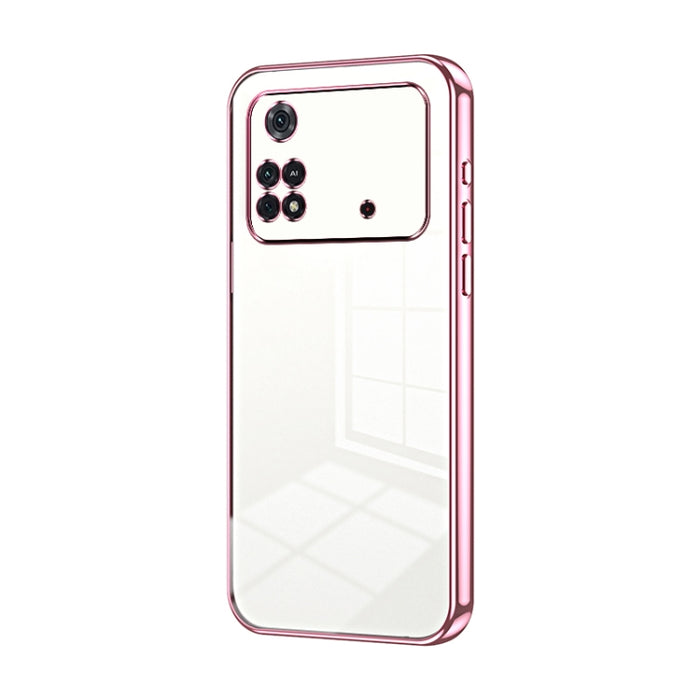 Caja de teléfono con orificio fino y revestimiento transparente, For Xiaomi Civi / Civi 1S, For Xiaomi Poco M4 Pro, For Xiaomi Poco X4 Pro 5G, For Xiaomi 12 / 12X, For Xiaomi 11T / 11T Pro, For Xiaomi Mix 4, For Xiaomi Mi 10S                           ...