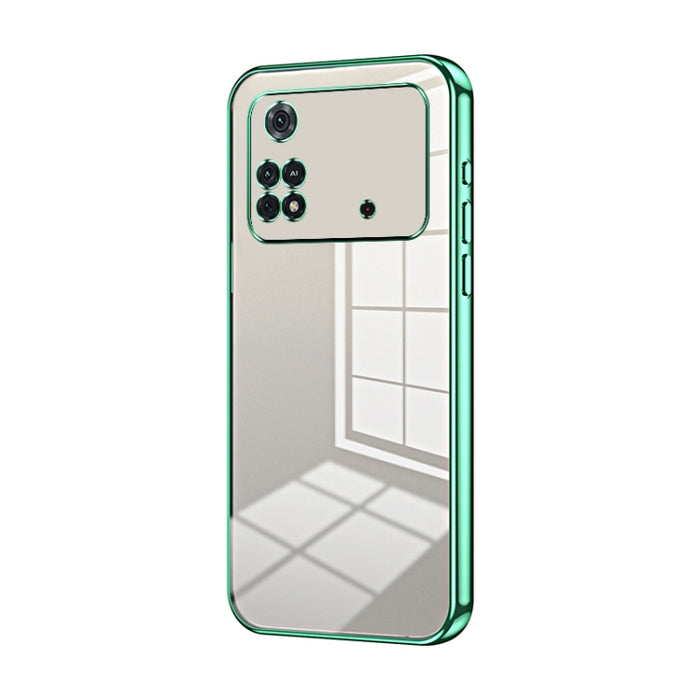 Caja de teléfono con orificio fino y revestimiento transparente, For Xiaomi Civi / Civi 1S, For Xiaomi Poco M4 Pro, For Xiaomi Poco X4 Pro 5G, For Xiaomi 12 / 12X, For Xiaomi 11T / 11T Pro, For Xiaomi Mix 4, For Xiaomi Mi 10S                           ...