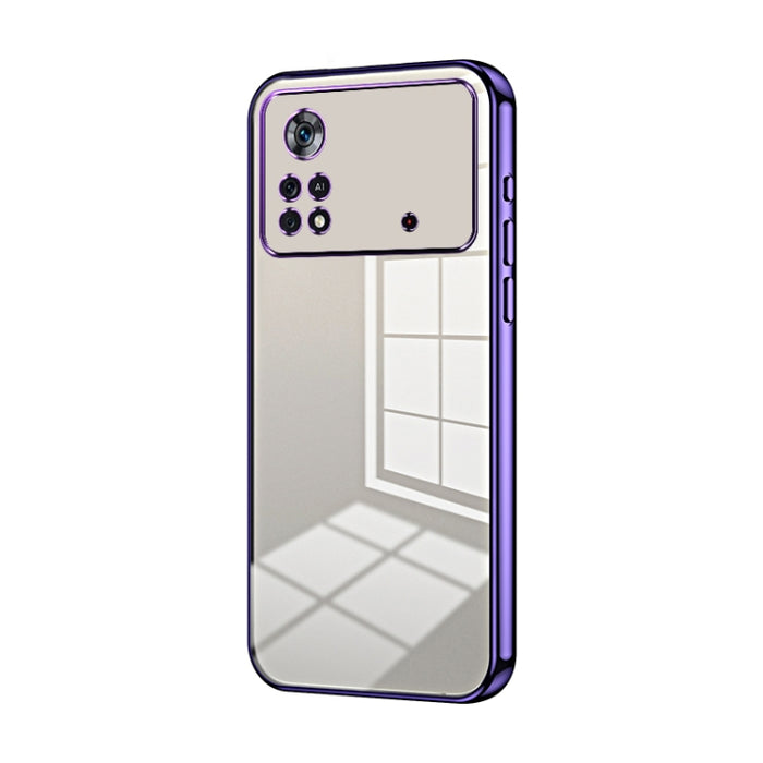 Caja de teléfono con orificio fino y revestimiento transparente, For Xiaomi Civi / Civi 1S, For Xiaomi Poco M4 Pro, For Xiaomi Poco X4 Pro 5G, For Xiaomi 12 / 12X, For Xiaomi 11T / 11T Pro, For Xiaomi Mix 4, For Xiaomi Mi 10S                           ...