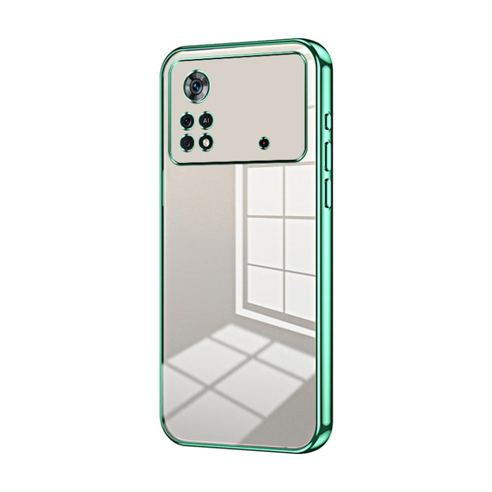 Caja de teléfono con orificio fino y revestimiento transparente, For Xiaomi Civi / Civi 1S, For Xiaomi Poco M4 Pro, For Xiaomi Poco X4 Pro 5G, For Xiaomi 12 / 12X, For Xiaomi 11T / 11T Pro, For Xiaomi Mix 4, For Xiaomi Mi 10S                           ...