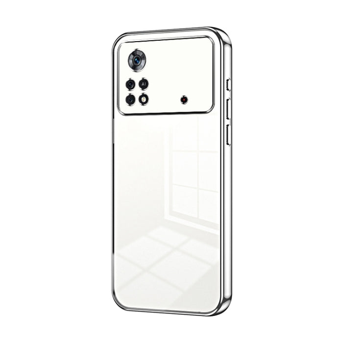Caja de teléfono con orificio fino y revestimiento transparente, For Xiaomi Civi / Civi 1S, For Xiaomi Poco M4 Pro, For Xiaomi Poco X4 Pro 5G, For Xiaomi 12 / 12X, For Xiaomi 11T / 11T Pro, For Xiaomi Mix 4, For Xiaomi Mi 10S                           ...