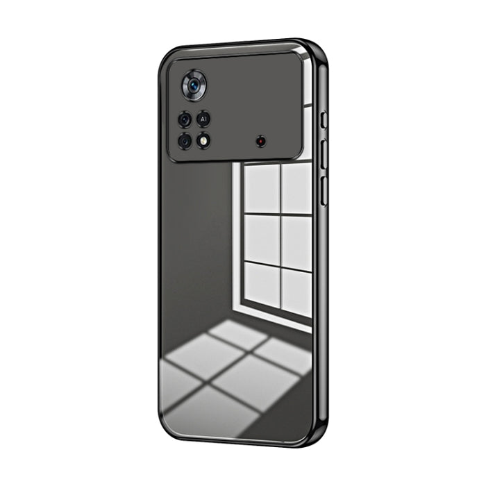 Caja de teléfono con orificio fino y revestimiento transparente, For Xiaomi Civi / Civi 1S, For Xiaomi Poco M4 Pro, For Xiaomi Poco X4 Pro 5G, For Xiaomi 12 / 12X, For Xiaomi 11T / 11T Pro, For Xiaomi Mix 4, For Xiaomi Mi 10S                           ...