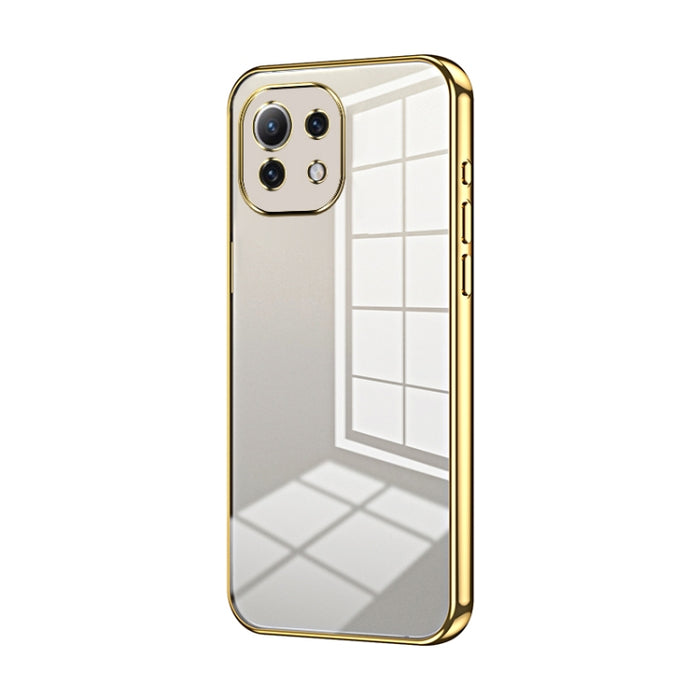 Caja de teléfono con orificio fino y revestimiento transparente, For Xiaomi Civi / Civi 1S, For Xiaomi Poco M4 Pro, For Xiaomi Poco X4 Pro 5G, For Xiaomi 12 / 12X, For Xiaomi 11T / 11T Pro, For Xiaomi Mix 4, For Xiaomi Mi 10S                           ...