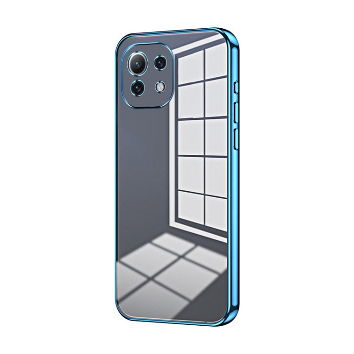 Caja de teléfono con orificio fino y revestimiento transparente, For Xiaomi Civi / Civi 1S, For Xiaomi Poco M4 Pro, For Xiaomi Poco X4 Pro 5G, For Xiaomi 12 / 12X, For Xiaomi 11T / 11T Pro, For Xiaomi Mix 4, For Xiaomi Mi 10S                           ...