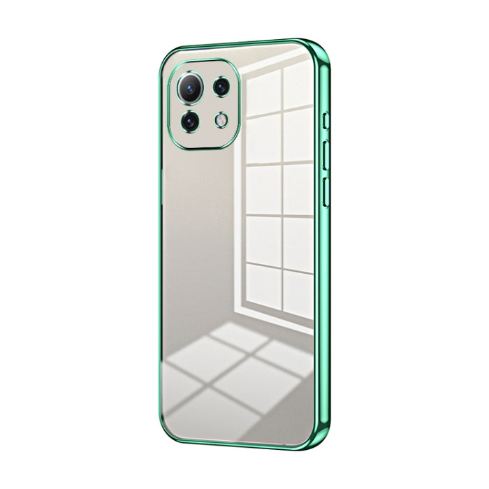 Caja de teléfono con orificio fino y revestimiento transparente, For Xiaomi Civi / Civi 1S, For Xiaomi Poco M4 Pro, For Xiaomi Poco X4 Pro 5G, For Xiaomi 12 / 12X, For Xiaomi 11T / 11T Pro, For Xiaomi Mix 4, For Xiaomi Mi 10S                           ...
