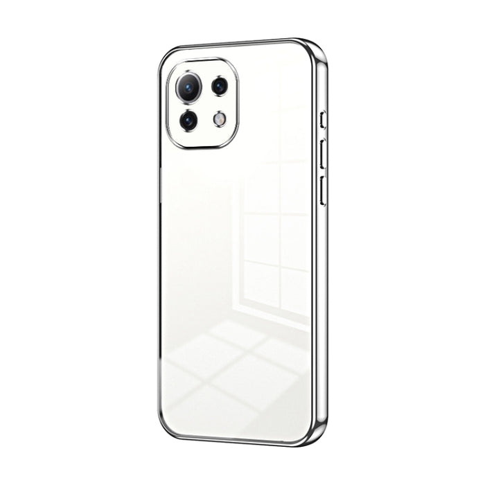 Caja de teléfono con orificio fino y revestimiento transparente, For Xiaomi Civi / Civi 1S, For Xiaomi Poco M4 Pro, For Xiaomi Poco X4 Pro 5G, For Xiaomi 12 / 12X, For Xiaomi 11T / 11T Pro, For Xiaomi Mix 4, For Xiaomi Mi 10S                           ...