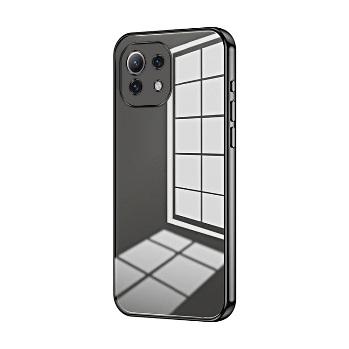 Caja de teléfono con orificio fino y revestimiento transparente, For Xiaomi Civi / Civi 1S, For Xiaomi Poco M4 Pro, For Xiaomi Poco X4 Pro 5G, For Xiaomi 12 / 12X, For Xiaomi 11T / 11T Pro, For Xiaomi Mix 4, For Xiaomi Mi 10S                           ...