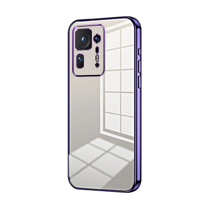 Caja de teléfono con orificio fino y revestimiento transparente, For Xiaomi Civi / Civi 1S, For Xiaomi Poco M4 Pro, For Xiaomi Poco X4 Pro 5G, For Xiaomi 12 / 12X, For Xiaomi 11T / 11T Pro, For Xiaomi Mix 4, For Xiaomi Mi 10S                           ...