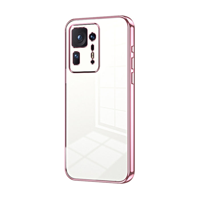 Caja de teléfono con orificio fino y revestimiento transparente, For Xiaomi Civi / Civi 1S, For Xiaomi Poco M4 Pro, For Xiaomi Poco X4 Pro 5G, For Xiaomi 12 / 12X, For Xiaomi 11T / 11T Pro, For Xiaomi Mix 4, For Xiaomi Mi 10S                           ...