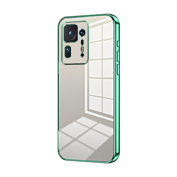 Caja de teléfono con orificio fino y revestimiento transparente, For Xiaomi Civi / Civi 1S, For Xiaomi Poco M4 Pro, For Xiaomi Poco X4 Pro 5G, For Xiaomi 12 / 12X, For Xiaomi 11T / 11T Pro, For Xiaomi Mix 4, For Xiaomi Mi 10S                           ...