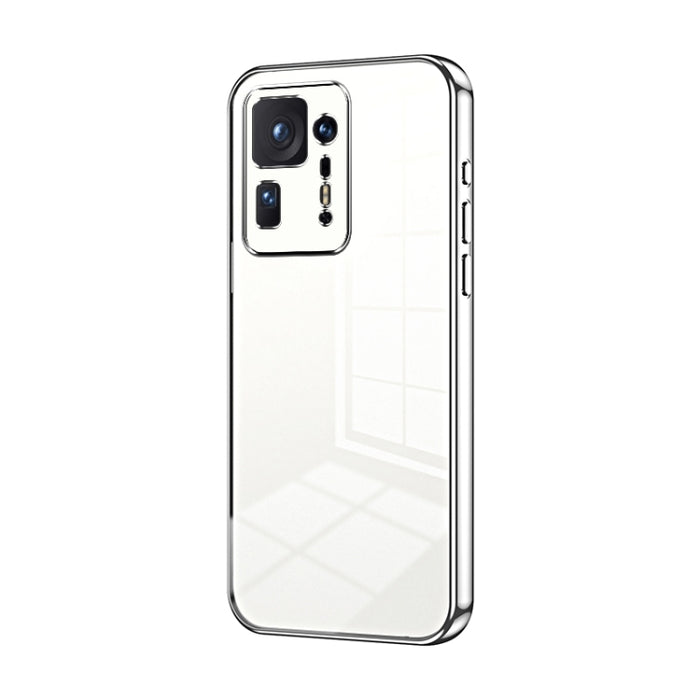 Caja de teléfono con orificio fino y revestimiento transparente, For Xiaomi Civi / Civi 1S, For Xiaomi Poco M4 Pro, For Xiaomi Poco X4 Pro 5G, For Xiaomi 12 / 12X, For Xiaomi 11T / 11T Pro, For Xiaomi Mix 4, For Xiaomi Mi 10S                           ...
