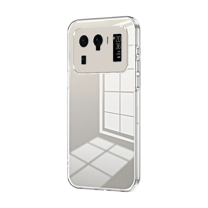 Caja de teléfono con orificio fino y revestimiento transparente, For Xiaomi Civi / Civi 1S, For Xiaomi Poco M4 Pro, For Xiaomi Poco X4 Pro 5G, For Xiaomi 12 / 12X, For Xiaomi 11T / 11T Pro, For Xiaomi Mix 4, For Xiaomi Mi 10S                           ...