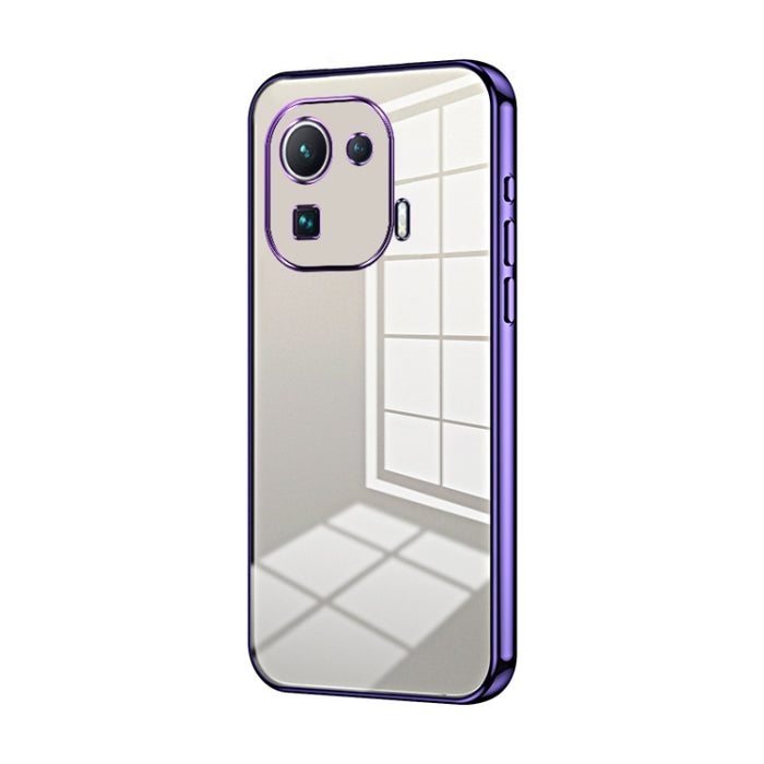 Caja de teléfono con orificio fino y revestimiento transparente, For Xiaomi Civi / Civi 1S, For Xiaomi Poco M4 Pro, For Xiaomi Poco X4 Pro 5G, For Xiaomi 12 / 12X, For Xiaomi 11T / 11T Pro, For Xiaomi Mix 4, For Xiaomi Mi 10S                           ...