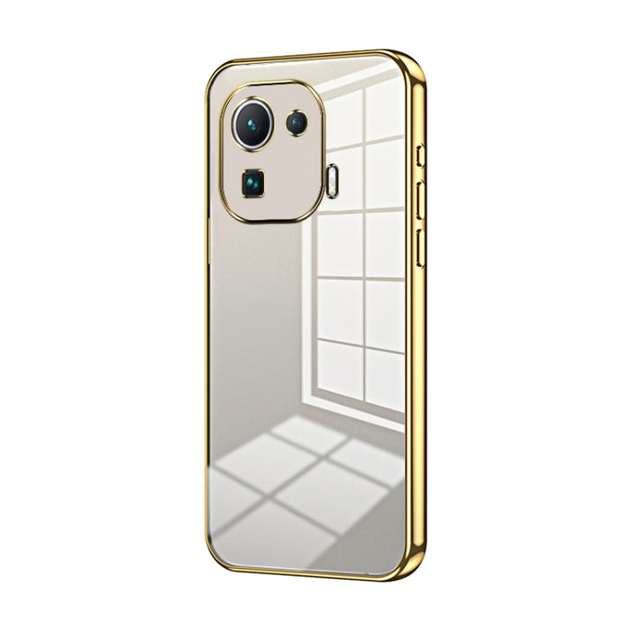 Caja de teléfono con orificio fino y revestimiento transparente, For Xiaomi Civi / Civi 1S, For Xiaomi Poco M4 Pro, For Xiaomi Poco X4 Pro 5G, For Xiaomi 12 / 12X, For Xiaomi 11T / 11T Pro, For Xiaomi Mix 4, For Xiaomi Mi 10S                           ...
