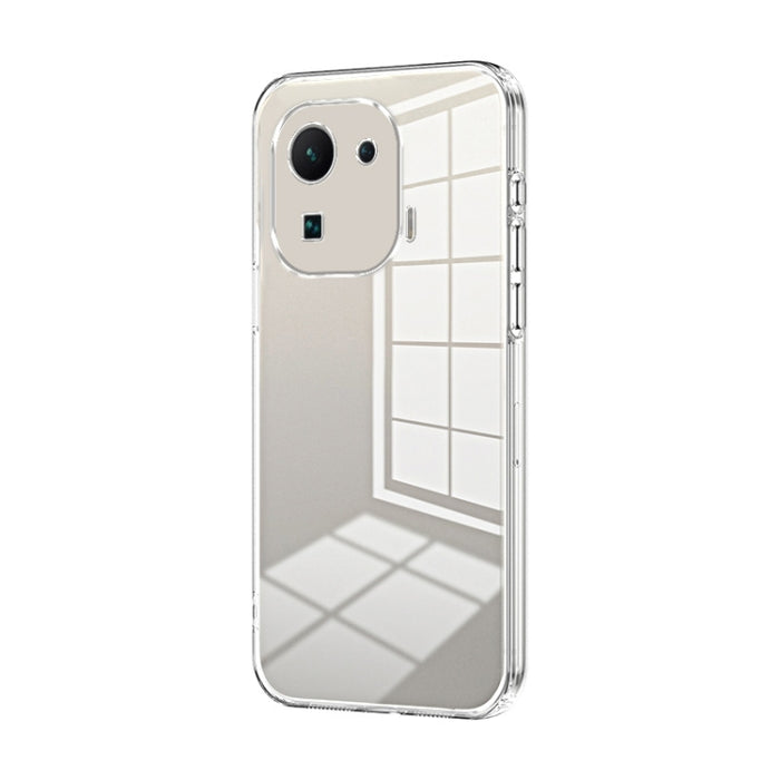Caja de teléfono con orificio fino y revestimiento transparente, For Xiaomi Civi / Civi 1S, For Xiaomi Poco M4 Pro, For Xiaomi Poco X4 Pro 5G, For Xiaomi 12 / 12X, For Xiaomi 11T / 11T Pro, For Xiaomi Mix 4, For Xiaomi Mi 10S                           ...
