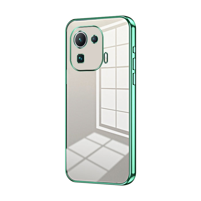 Caja de teléfono con orificio fino y revestimiento transparente, For Xiaomi Civi / Civi 1S, For Xiaomi Poco M4 Pro, For Xiaomi Poco X4 Pro 5G, For Xiaomi 12 / 12X, For Xiaomi 11T / 11T Pro, For Xiaomi Mix 4, For Xiaomi Mi 10S                           ...