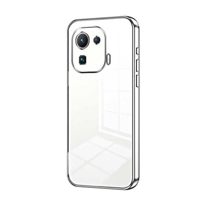 Caja de teléfono con orificio fino y revestimiento transparente, For Xiaomi Civi / Civi 1S, For Xiaomi Poco M4 Pro, For Xiaomi Poco X4 Pro 5G, For Xiaomi 12 / 12X, For Xiaomi 11T / 11T Pro, For Xiaomi Mix 4, For Xiaomi Mi 10S                           ...