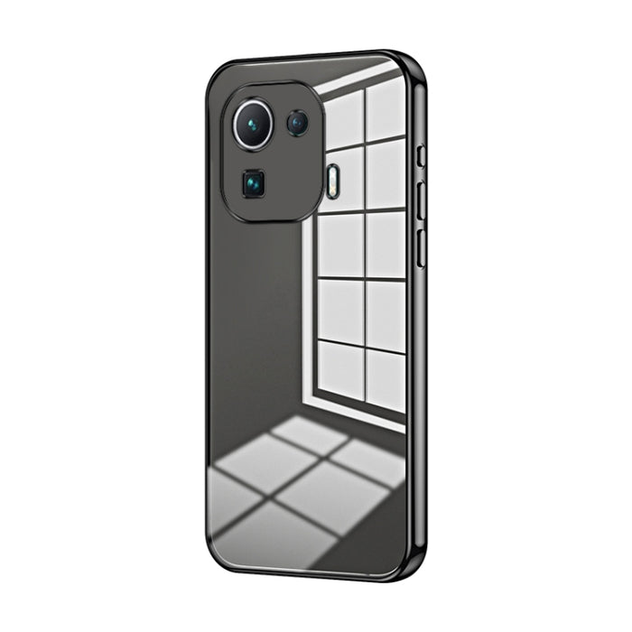 Caja de teléfono con orificio fino y revestimiento transparente, For Xiaomi Civi / Civi 1S, For Xiaomi Poco M4 Pro, For Xiaomi Poco X4 Pro 5G, For Xiaomi 12 / 12X, For Xiaomi 11T / 11T Pro, For Xiaomi Mix 4, For Xiaomi Mi 10S                           ...
