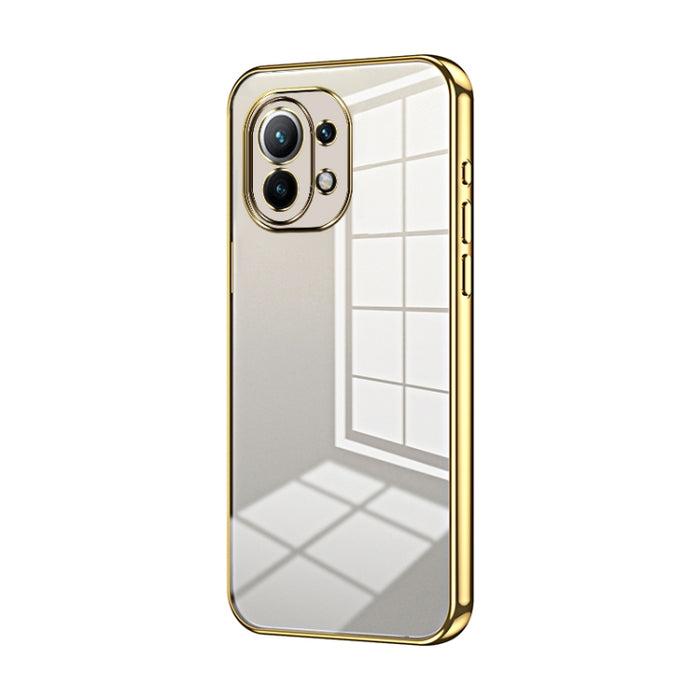 Caja de teléfono con orificio fino y revestimiento transparente, For Xiaomi Civi / Civi 1S, For Xiaomi Poco M4 Pro, For Xiaomi Poco X4 Pro 5G, For Xiaomi 12 / 12X, For Xiaomi 11T / 11T Pro, For Xiaomi Mix 4, For Xiaomi Mi 10S                           ...